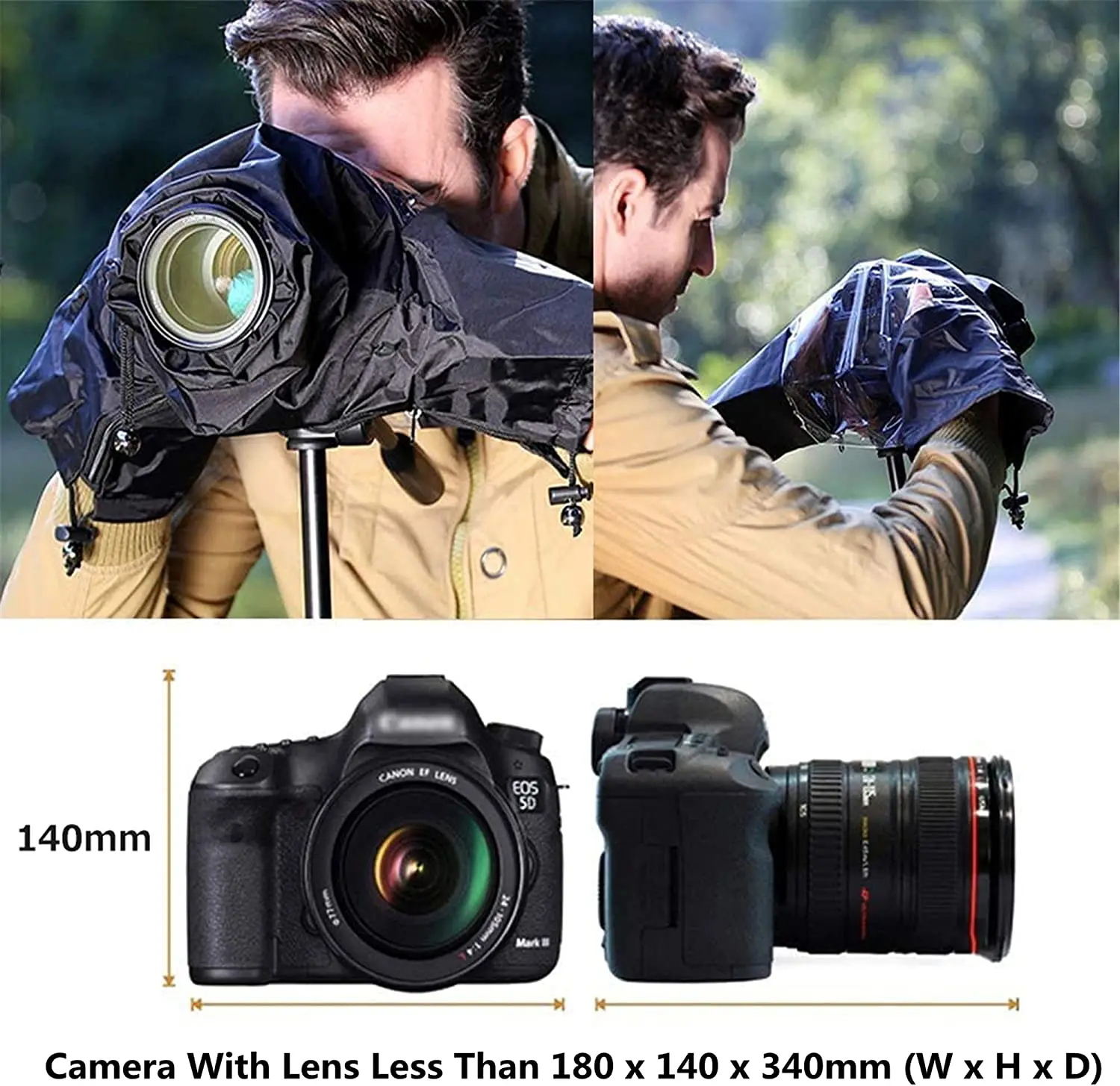 JJC-cubierta de lluvia para cámara portátil, impermeable, para cámara DSLR, Canon, Nikon, Sony, Olympus - AliExpress Productos electrónicos