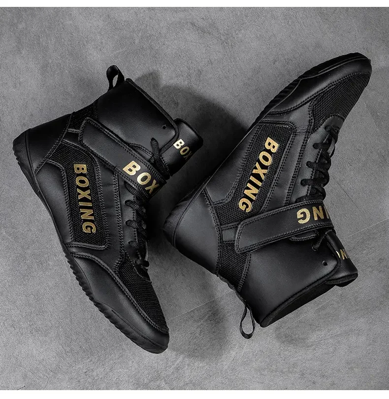 Description Picture 6 of itemWrestling Shoe Fighting Boxing Shoes Rubber Outsole Breathable for Men Women Child Powerlifting Shoes Botines De Boxeo Hombre