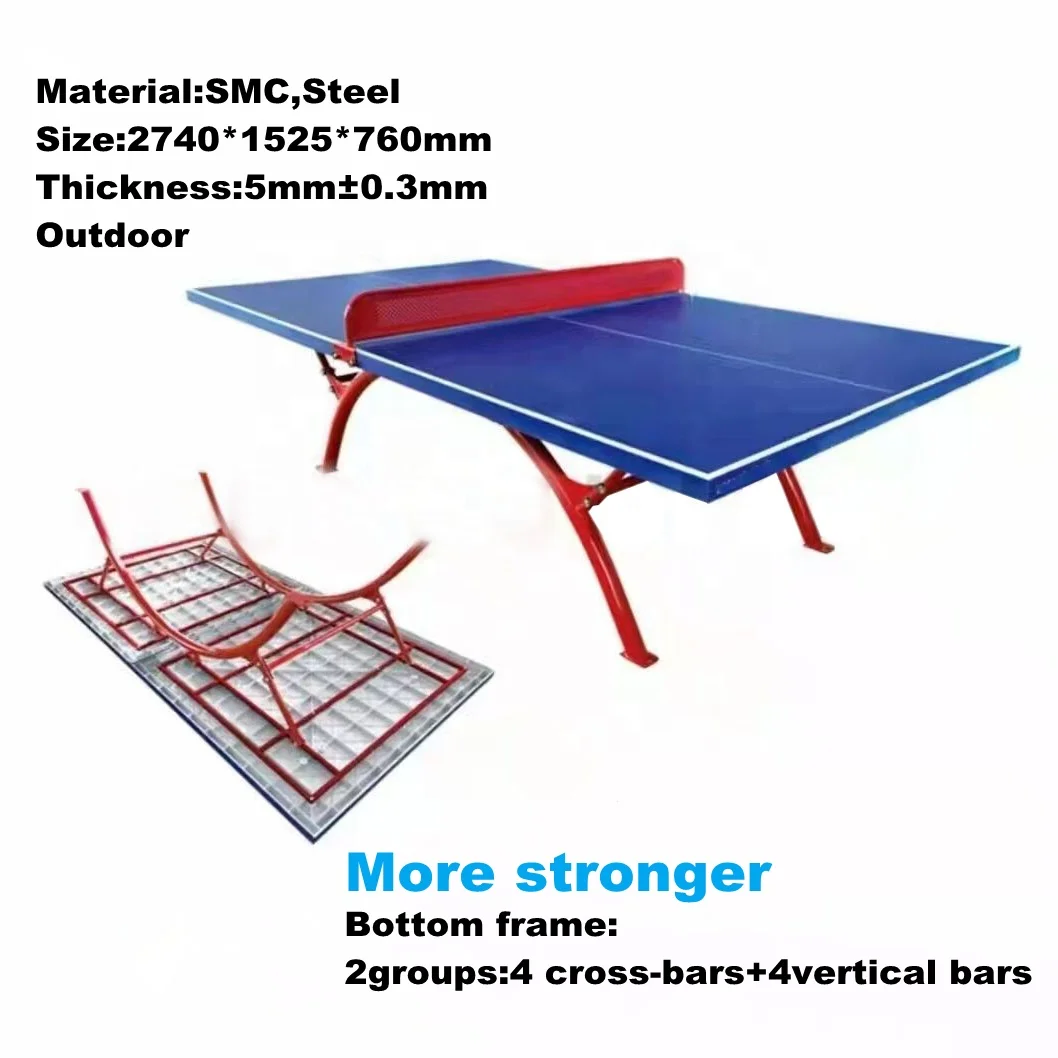 Factory Provided Table Tennis Table,SMC Professional Ping Pong Table for Outdoor/indoor