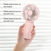 Portable Handheld Small Fan ABS Lightweight Cute Appearance USB Rechargeable Mini Fan For On Go Cooling Portable Mini Pocket Fan 3