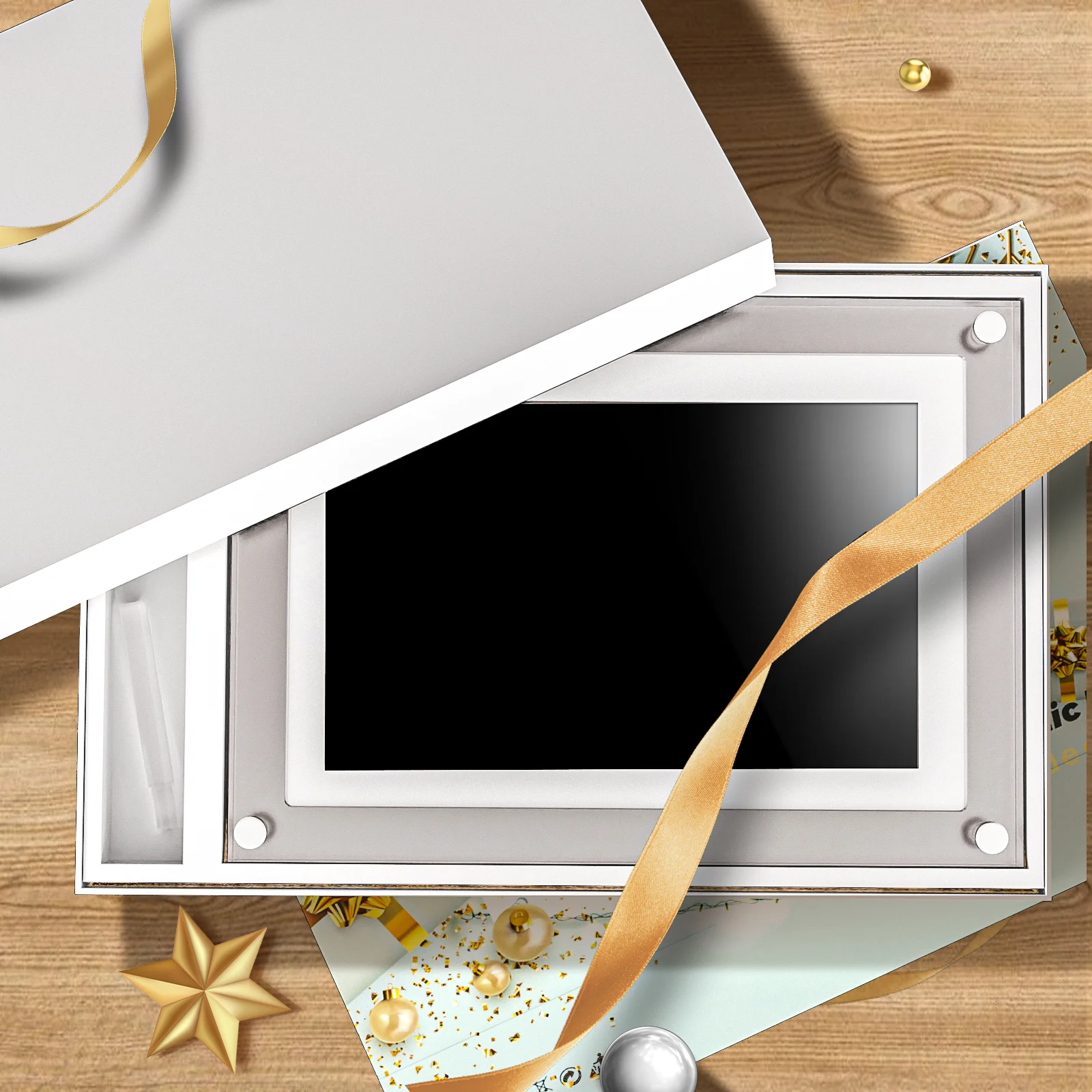 10.1inch Acrylic digital photo frame 1280x800 With Battery 4G Memory Tyep C NFT Picture Display video frame view 6