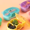 Portable and Grindable Baby's Complementary Food Bowl set,Separate Hot and Cold Food, Perfect for School, Picnics, and Trips 1