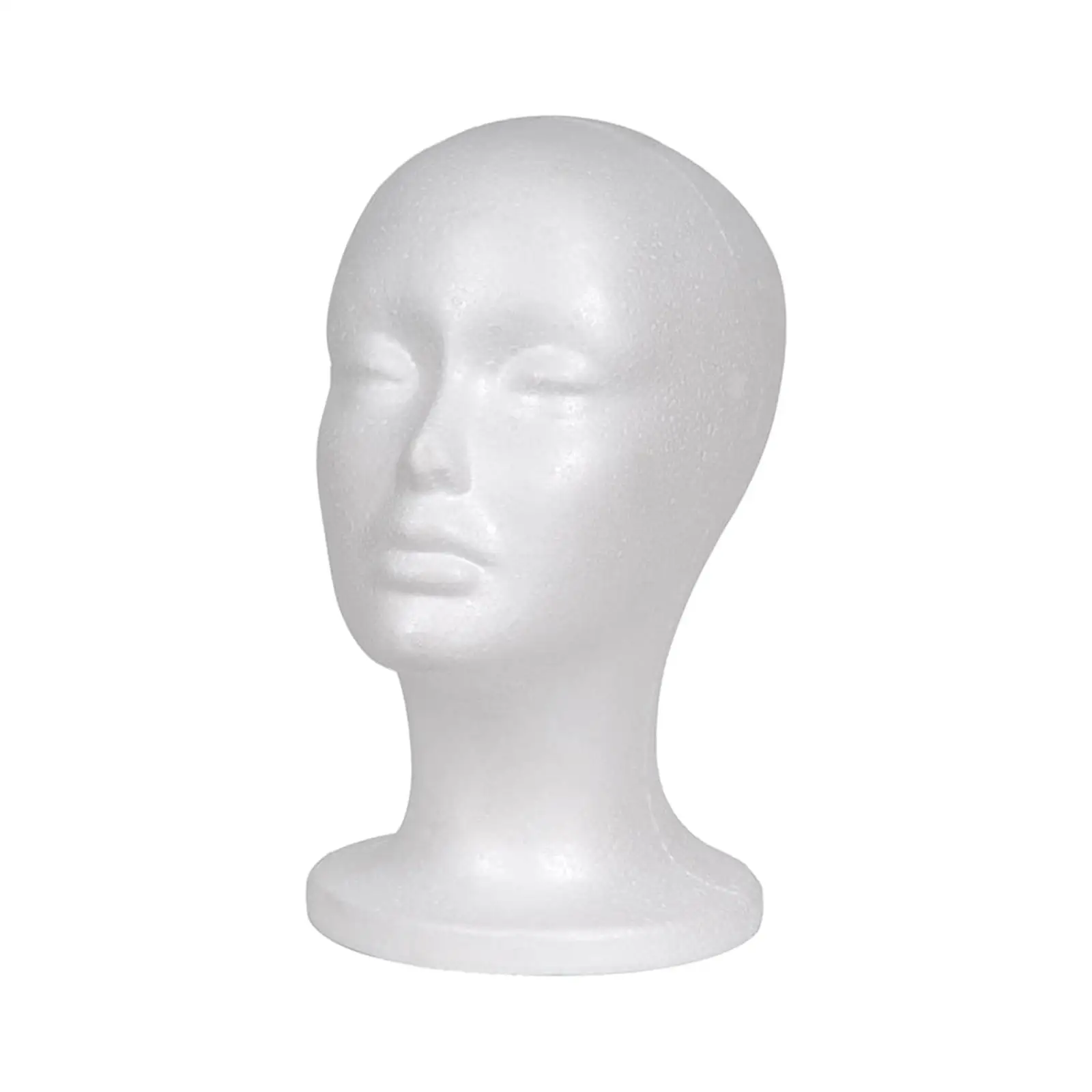 Female Foam Mannequin Head Wig Head Display Easy to Carry for for Home Salon