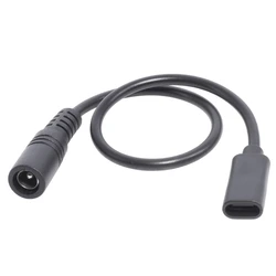 Universal Type - C to 5.5mm Power Supply Adapter Cable (Black)