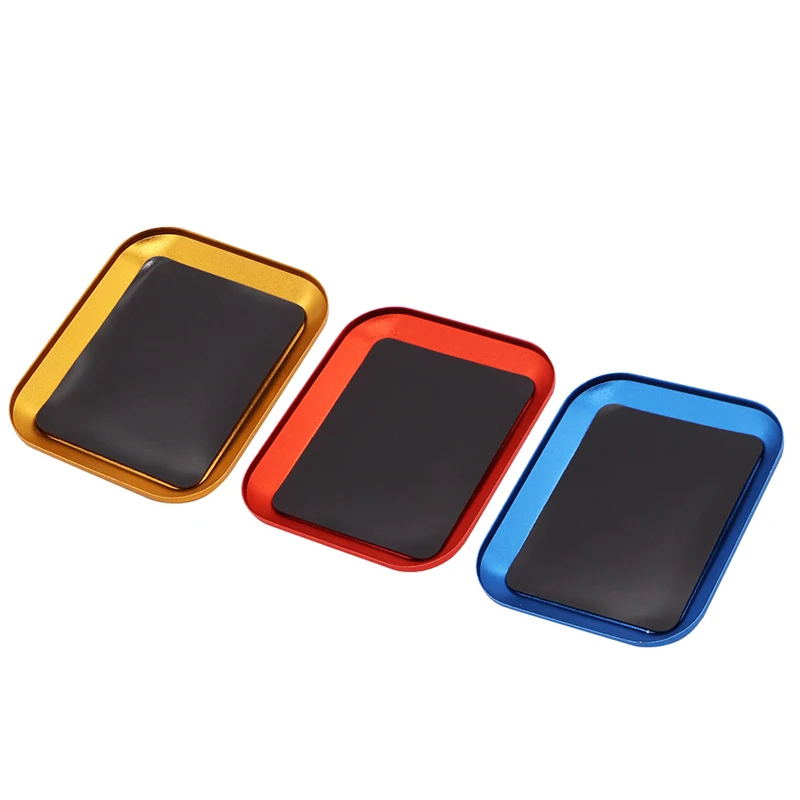 Aluminum Screw The Tray with Magnetic Pad Screw Storage Box Mini Plate Bits Box Mobile Repair Mat tool storage box parts storage box storage organizer box parts organizer screwdriver storage box