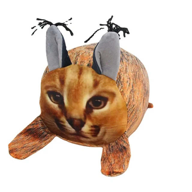 Roblox levanta uma simulação floppa cubo gato caracal pelúcia