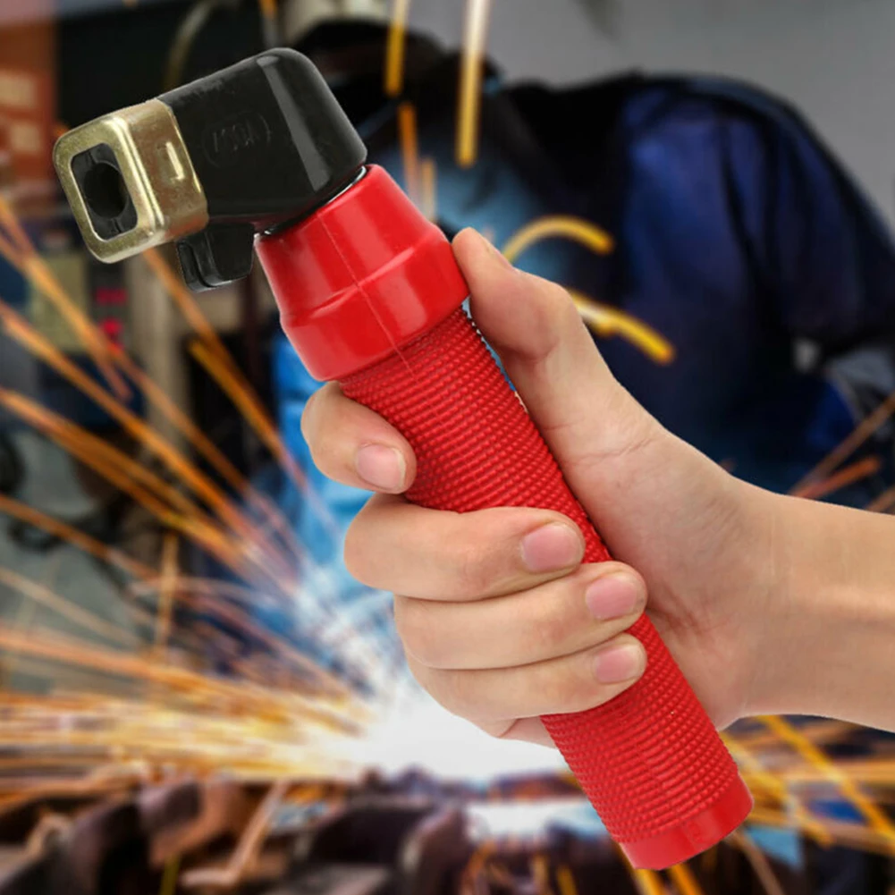 Durable Electrode Holder Twisted Welding 300-400A ARC MMA Accessories Red Replacement Welding Machine Tongs