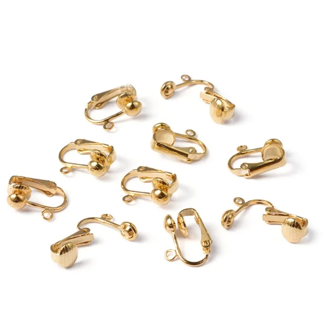 20 Pack Clip-on Earring Converter With Easy Open Loop For Diy Earring And  Turn Any Studs Or Pierced Into Clip On (gold And Silver)