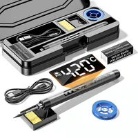 Multifunctional USB Digital Electric Soldering Iron Set Kit Intelligent 300-450℃ Temperature Adjustable Solder Iron Welding Tool 1