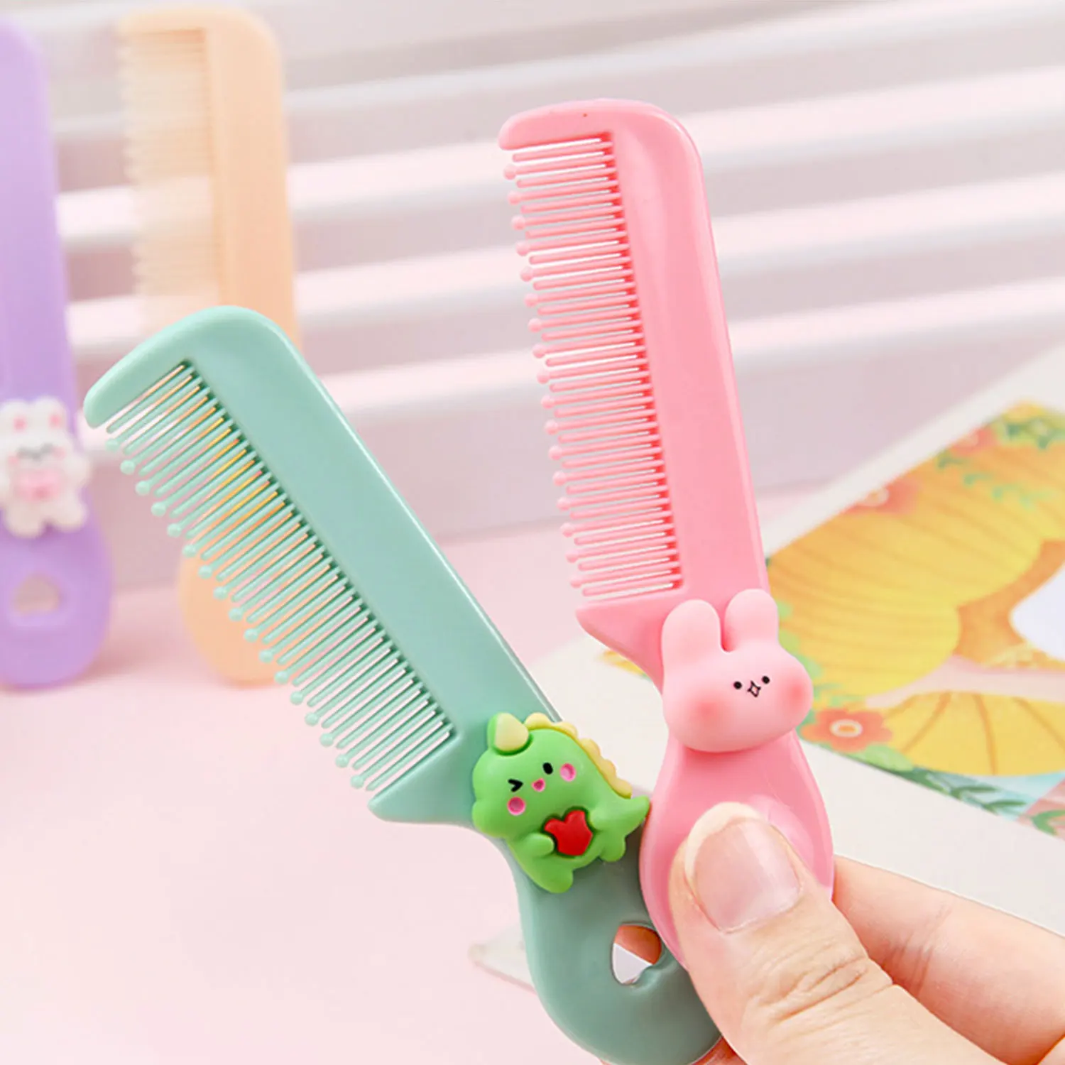 Cute children baby comb newborn special portable small comb safety anti-scratch cute distribution hair brush comb hair comb hair comb set