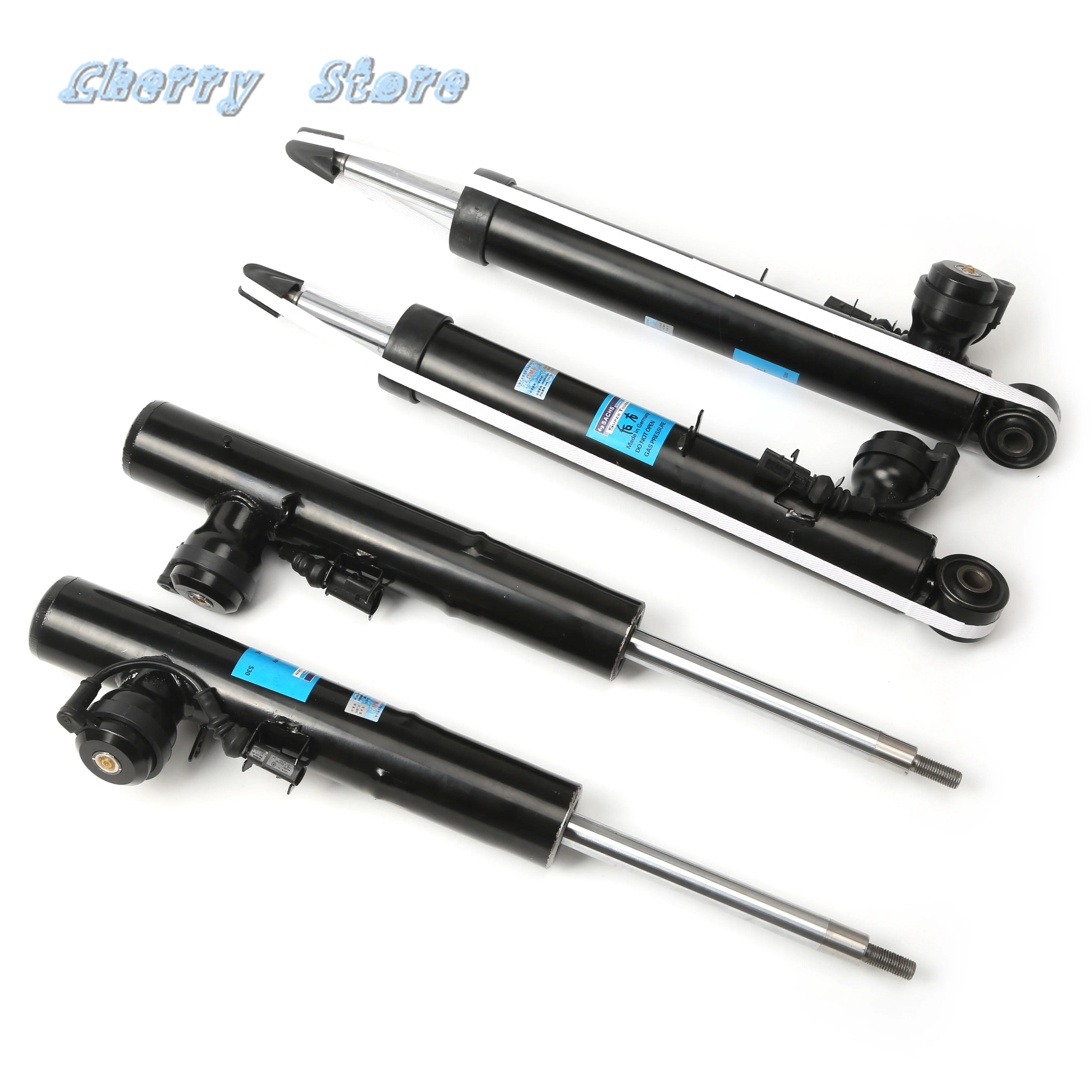 새로운 4Pcs Audi Q5 Sportback 8R0513026J 8R0413030J 125SK8401N 용 좌우 전방 및 후방 차축 충격 흡수 장치 키트 2 핀