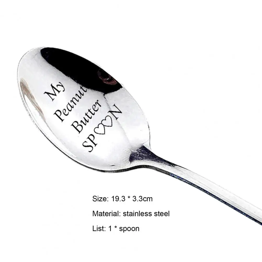 19*3cm Soup Spoon Smooth Surface Anti-scald Handle Stainless Steel Cooking Utensils Porridge Serving Table Spoon Kitchen Supply