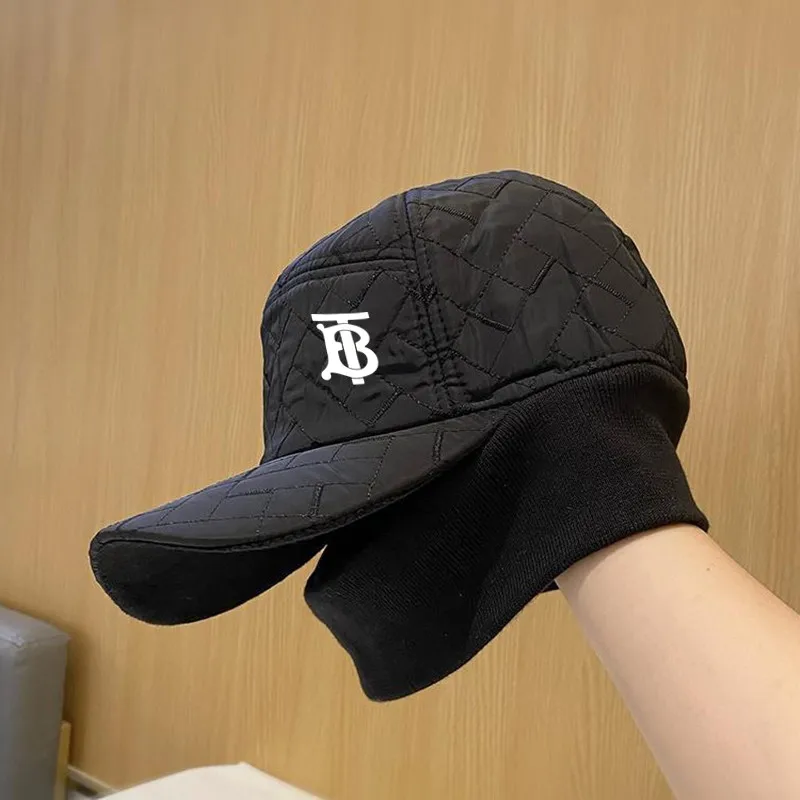 

Sports Caps Winter Men Golf Cap Hot Selling Cold Ear Protection Duckbill Cap Versatile and Warm Men's Golf Hat for Travel55-58cm