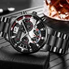 GENEVA Men's Creative  Six-Pin Watch Alloy Steel Band Quartz Watch Men Watch New Luxury  Men's Quartz WristWatch 6