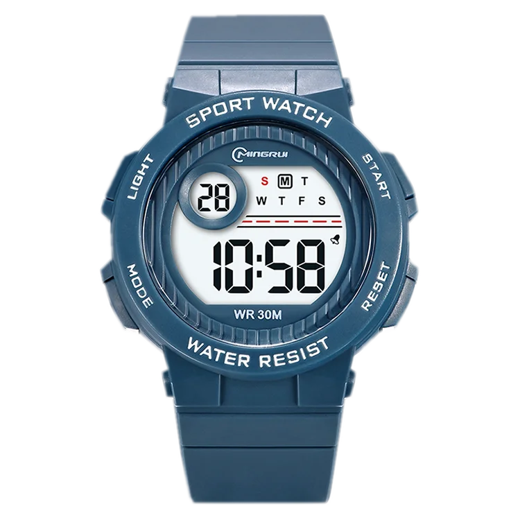 Waterproof Digital Kids' Sport Watch – Blue Electronic Alarm Clock