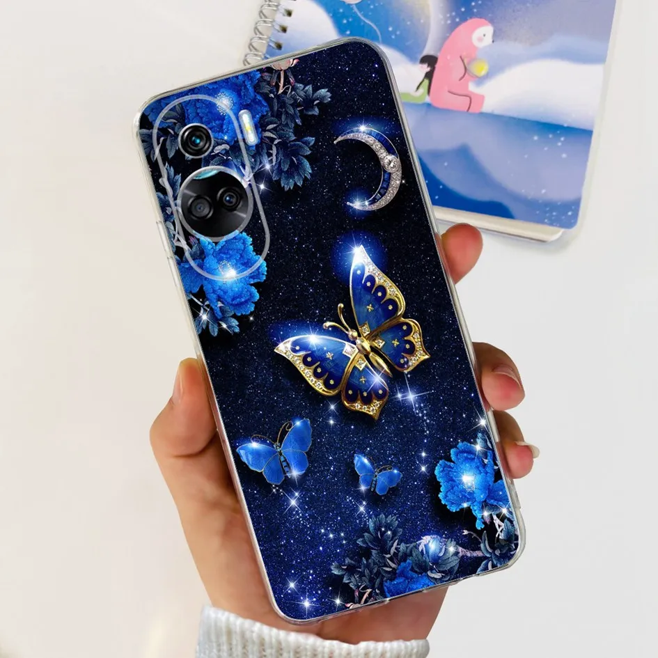Stylish Pattern Soft Silicone Clear Back Cover