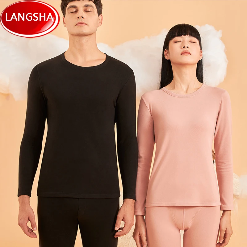 

Зимний женский комплект термобелья из шерсти, плотные бесшовные теплые мужские подштанники, комплект из двух предметов, комплект женского нижнего белья