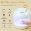 18W Nail Dryer Mini USB UV LED Lamp Nail Art White Egg Shape Design 120S Fast Drying Curing Light for Gel Polish Manicure Tools 1