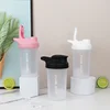 Outdoor 300ml Portable Protein Powder Shaker Bottle Leak Proof Water Bottle for Gym Fitness Training Sport Mixing Cup with Scale 3