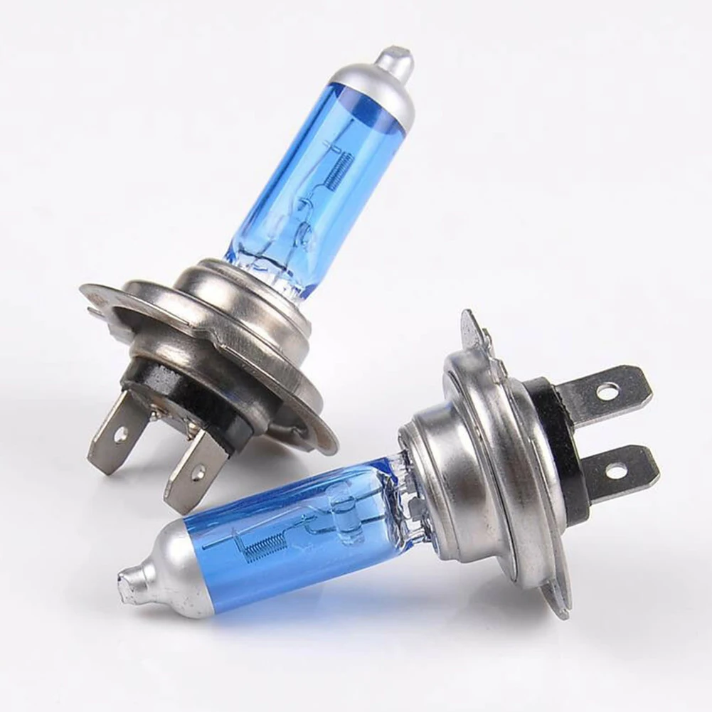 

2pcs Bright H7 55W 12V 6000K 1500LM Car Xenon Halogen Headlight White Light Lamp Bulbs High-Quality Quartz Glass Tube Auto Acces