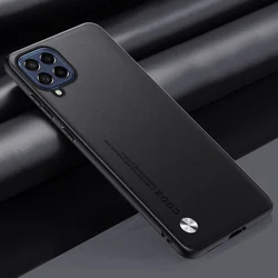 Deluxe PU Leather Phone Case with Silicone Protection for Samsung A12 (Black)