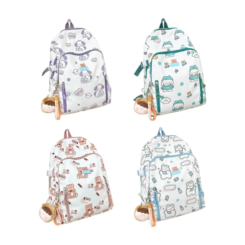 Large Capacity Backpack for Women Students School Bookbag Girls Backpack Fashion Cartoon Daypack Laptop Bag Ins