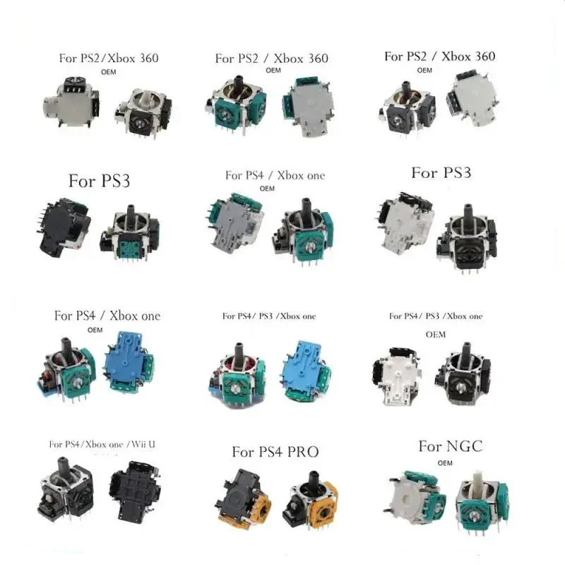 5/10Pcs 3D Analog Stick Joystick Sensor Module Joystick Di Ricambio Per Ps4/Ps4 Pro/Ps5/Switch Pro Controller Thumbstick