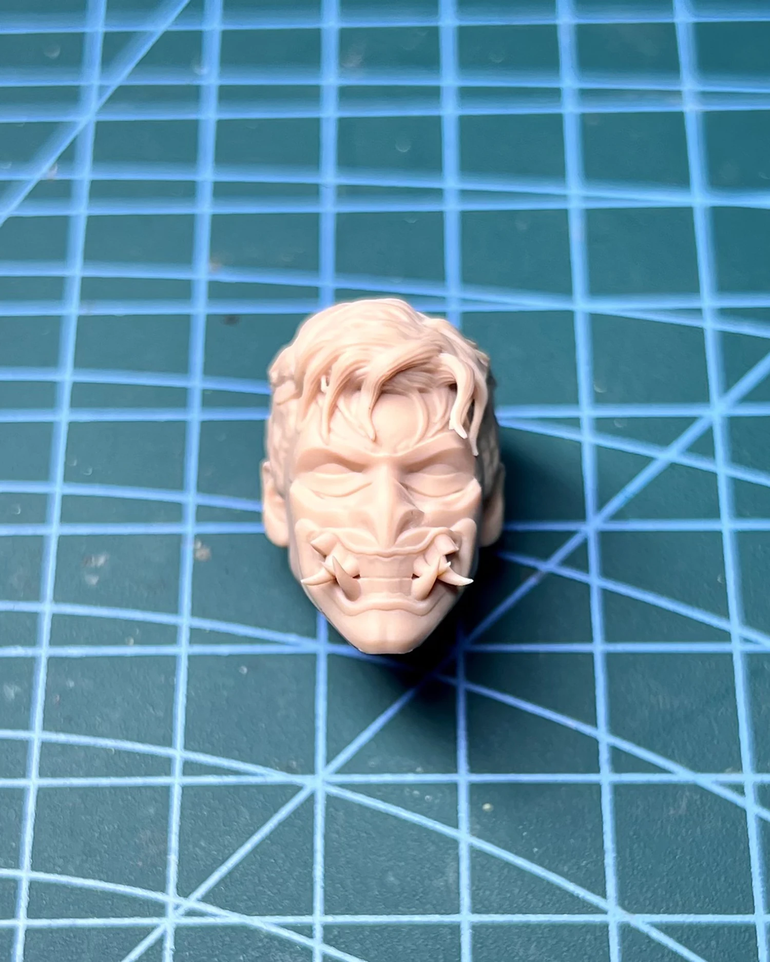 

McFarlane Size Red Hood Head Carved With Prajna Mask 1/12 Scale Model Toys Fit 6'' Action Figure