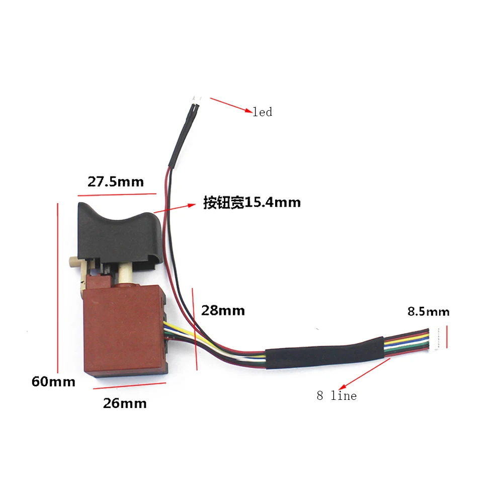 Power Tool Angle Grinder Switch Brushless Electric Wrench Drive Control Board Speed Adjust Switch For 2106 Wrench Accessories