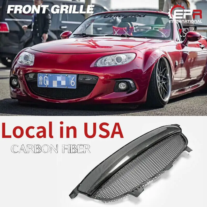 

(Local in USA) For Mazda MX5 Roaster Miata NC3 Carbon Front Grill Mesh (For OEM Bumper)