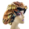 Large Women Satin Bonnet Hat Double Layer Reversible Sleep Cap Silky Soft Night Sleep Cover Cap Lady Hair Styling Accessories 4