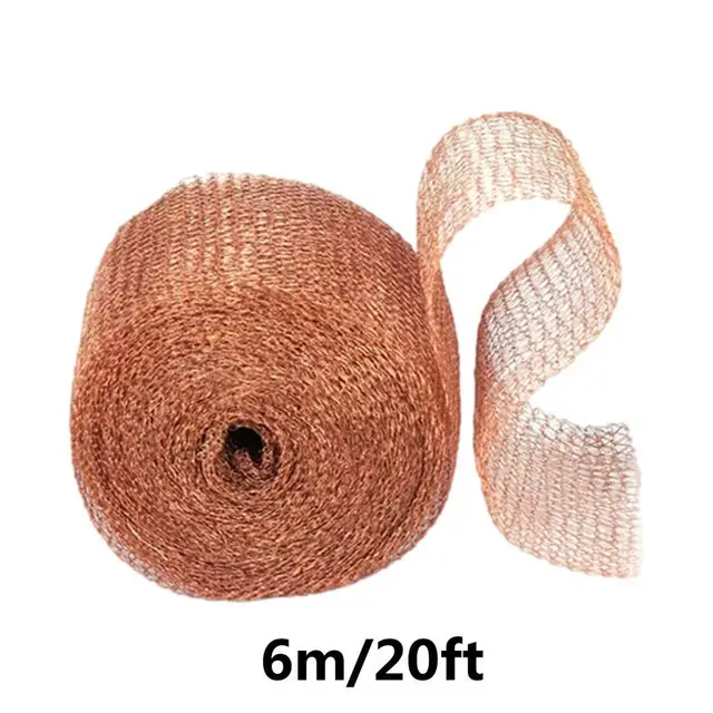 Csigacsapdák A Kerti Rézszalag Mókus Csapdájához Rugalmas Rézháló Állati Kontroll 6 M/Ft Tiszta Réz Csiga Kerítés Csapdák - Image 6