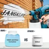 1000ML Cordless Electric Spray Gun High Power HVLP Paint Sprayer Auto Furniture Steel Coating Airbrush For Makita 18V Battery 6