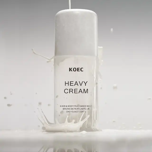 50ml KOEC Heavy Cream Fragrance Mist Perfume Moisturizing Refreshing Triple Notes Jasmine Vanilla Lemon Sugar Propylene Glycol 2