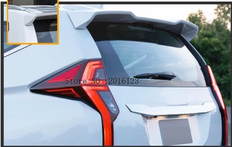 

2016 2017 2018 2019 2020 2021 For Mitsubishi Pajero Sport Car Rear Roof Wing ABS Spoiler Glossy Black White