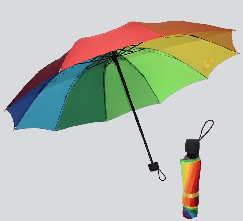 Description Picture 3 of item1pc- Creative Rainbow Umbrella