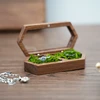 New Ring Box Jewelry Storage Engagement Wedding Ceremony Ring Customize Proposal Ring Rustic Wedding Gift for Girl Walnut Wood 6