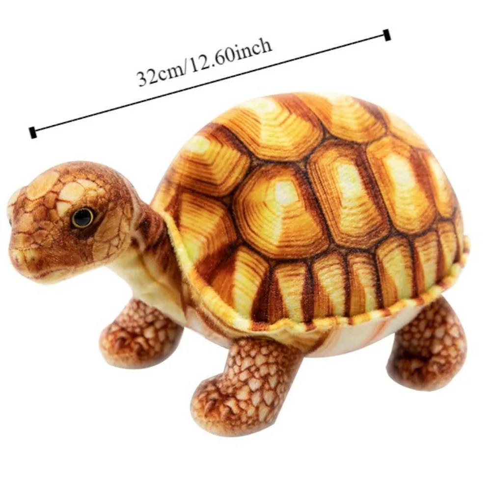 Marine Animals Dolls Simulated Turtle Turtle Cartoon Soft Turtle Stuffed Lifelike Stuffed Turtle Doll Throw Pillow Gifts