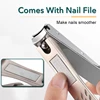 Foldable Portable Stainless Steel Nail Toe Cutter Trimmer Scissor Anti-nail Splash Bevel Cut Design Manicure Pedicure Tools 4