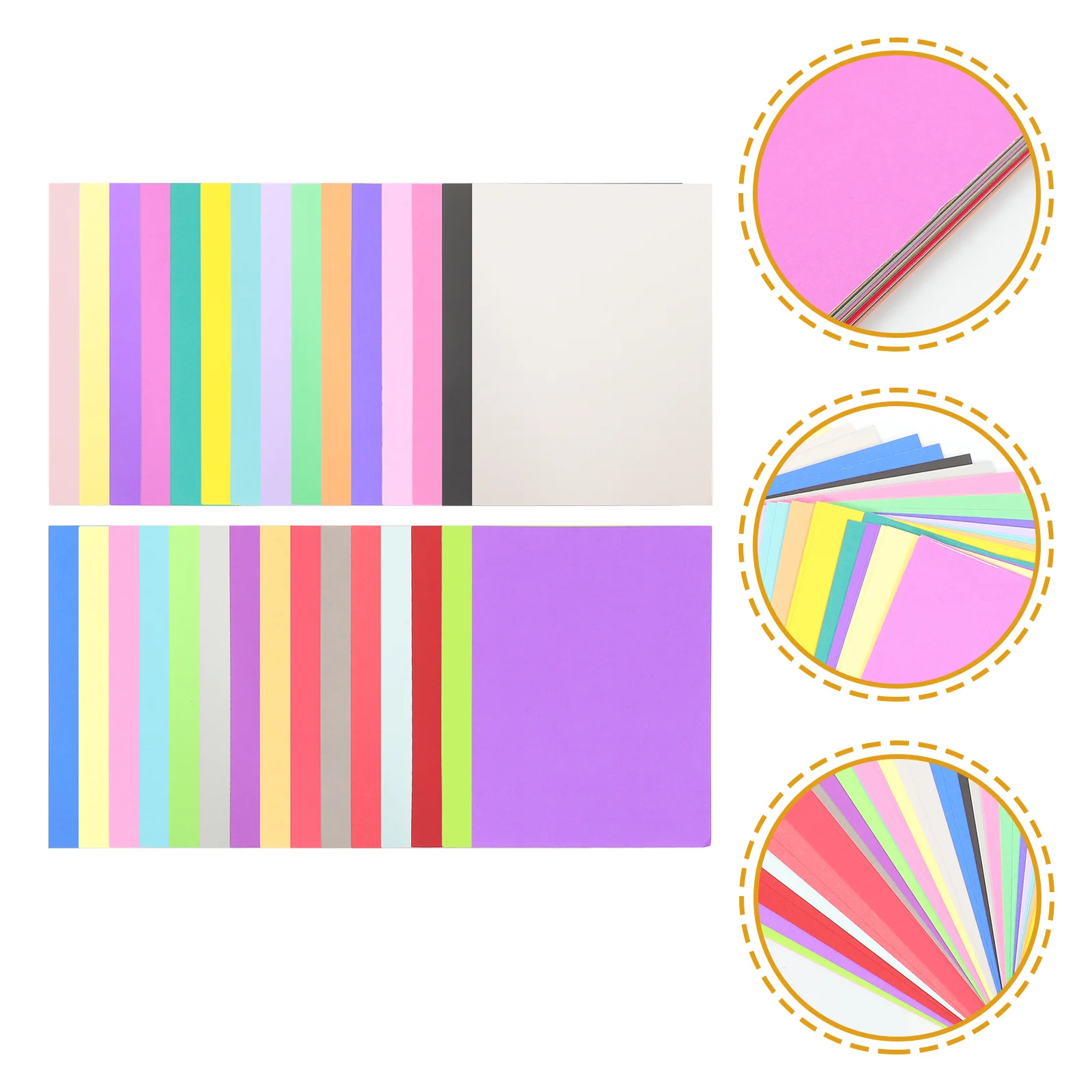 

60 Sheets Craft Paper Color Cardboard Child Colored Cardstock 230g Crafts Making Material