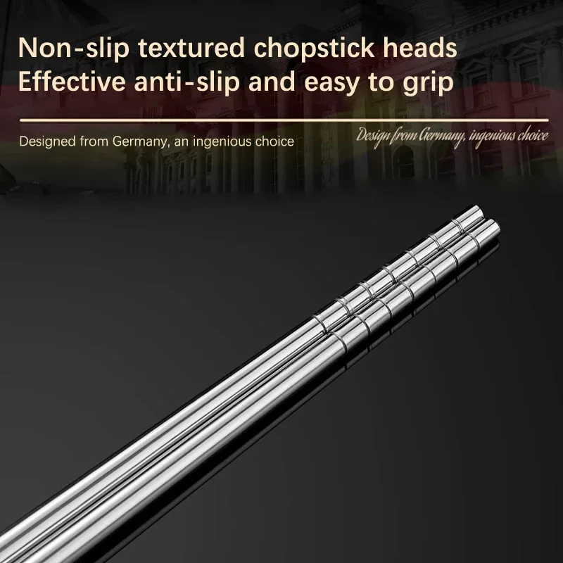 Stainless Steel Chopsticks Long Chopsticks Cook Noodles Deep Fried Hot Pot Chinese Chopsticks Reusable Metal Chopstick Tableware