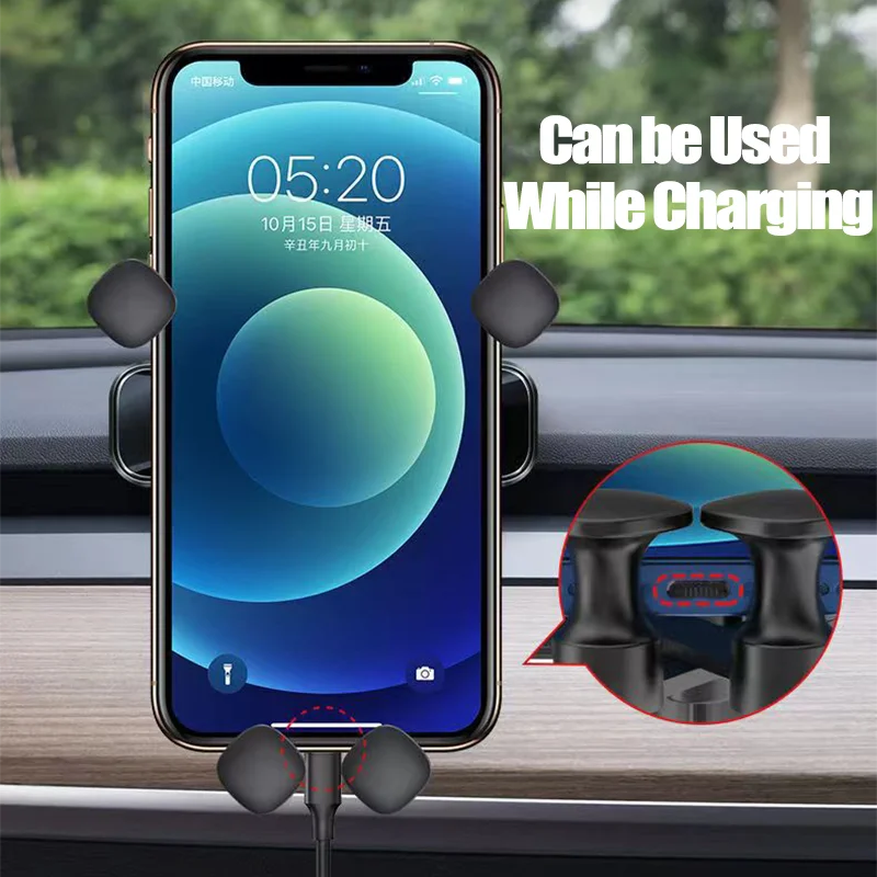 Gravity Car Phone Holder Mobile Cellphone Stand for Tesla Model 3 Y ModelY Magsafe Support Mount Vent Clip Accessories phone holder mobile phone holder