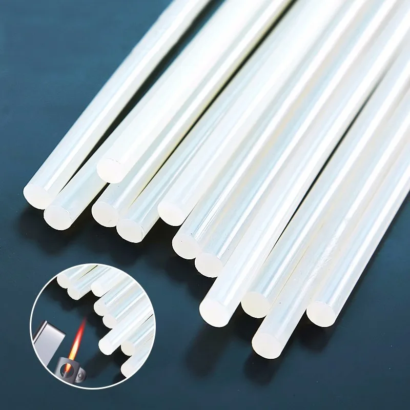 7x100mm 10개입 핫멜트 글루 스틱 미니 사이즈 글루건 스틱 DIY 아트 공예 일반 수리 가정 장