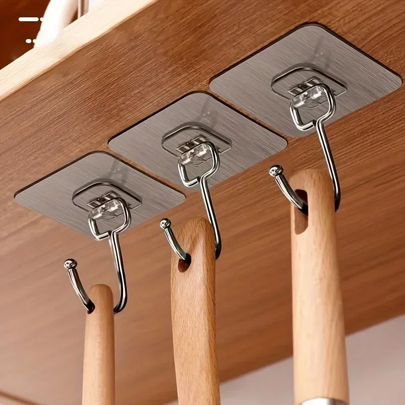 3pcsStrongLargeHookMulti-PurposeSelfAdhesiveHookHeavyDutyWallHooksDoorKeyTowelWallHookforBathroomKitchenHome-AliExpress15