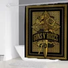 Rock-Gun Roses Bathroom Curtains for the Home Shower Shower Curtain Waterproof Folding Partition Accessories Bath Bedrooms Set 4