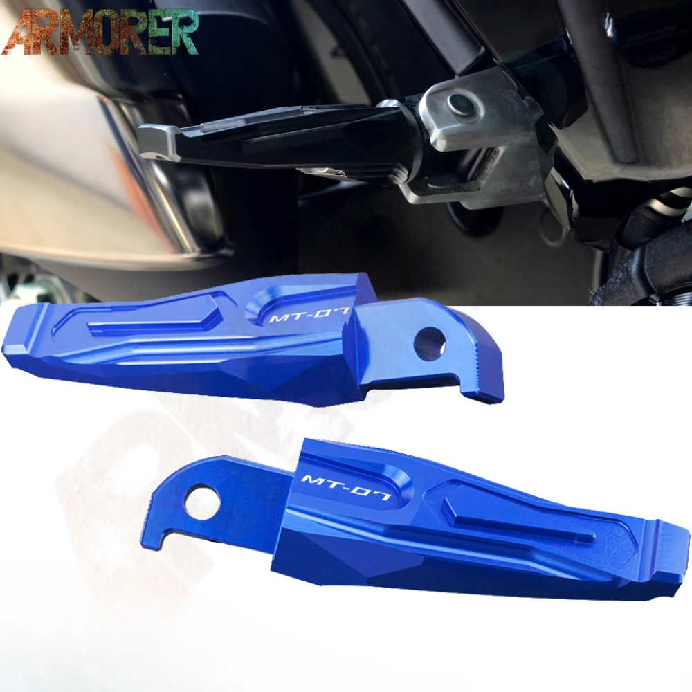 

Подножки для Yamaha MT 07 MT07, аксессуары для мотоциклов, подножки для пассажира с ЧПУ, подножки 2013-2017 2018 2019 2020 2021 2022