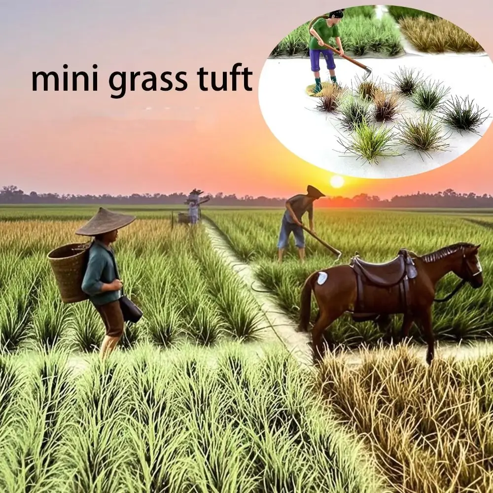 Simulation Miniature Grass Cluster Model Miniature Micro Landscape Vegetation Scene Model Building DIY Handmade