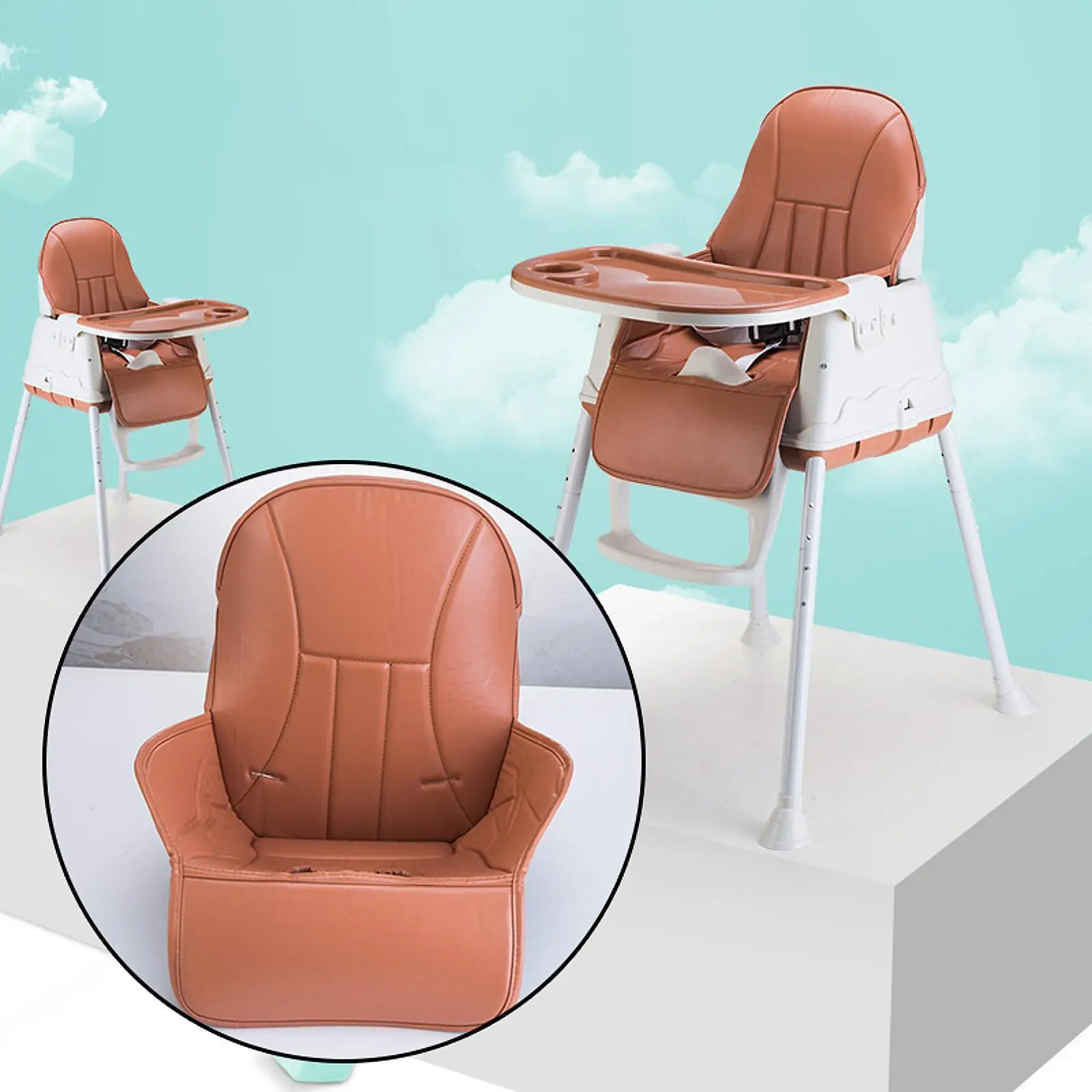 Baby Dining Chair Cover Portable High Chair Mat Booster Seat Protector Easy to Clean for Toddlers Baby Kids Home Dining