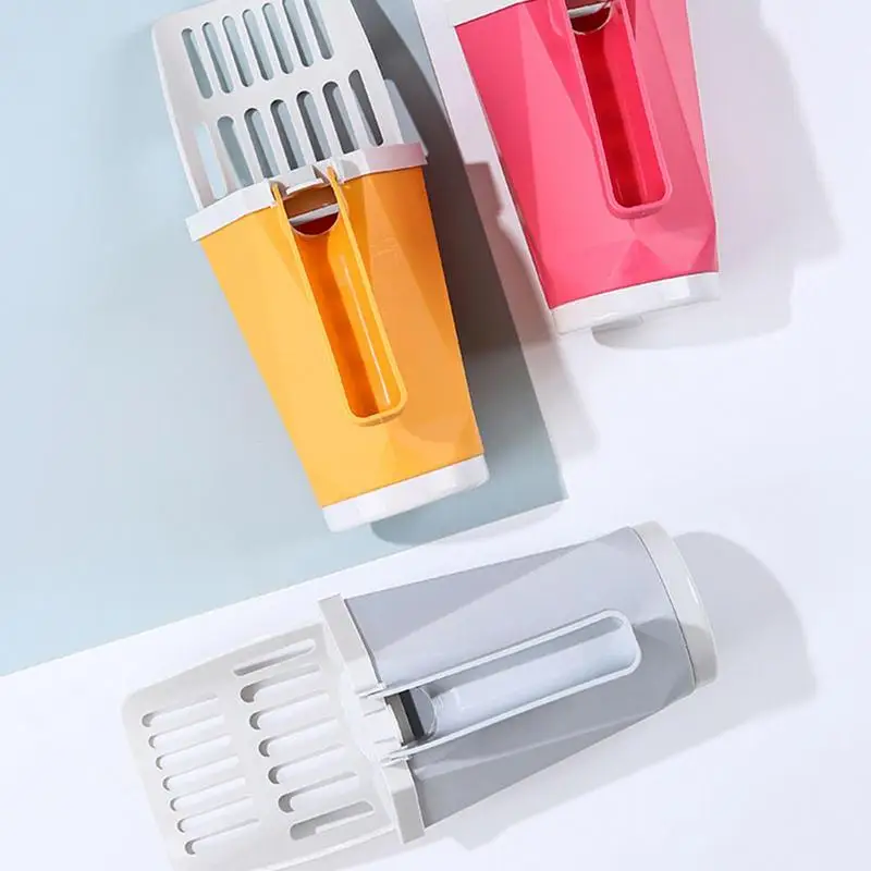 

Cat Litter Scooper With Holder Cat Litter Box Portable Litter Shovel Integrated Litter Scoop Easy Self Cleaning Pet Supplies