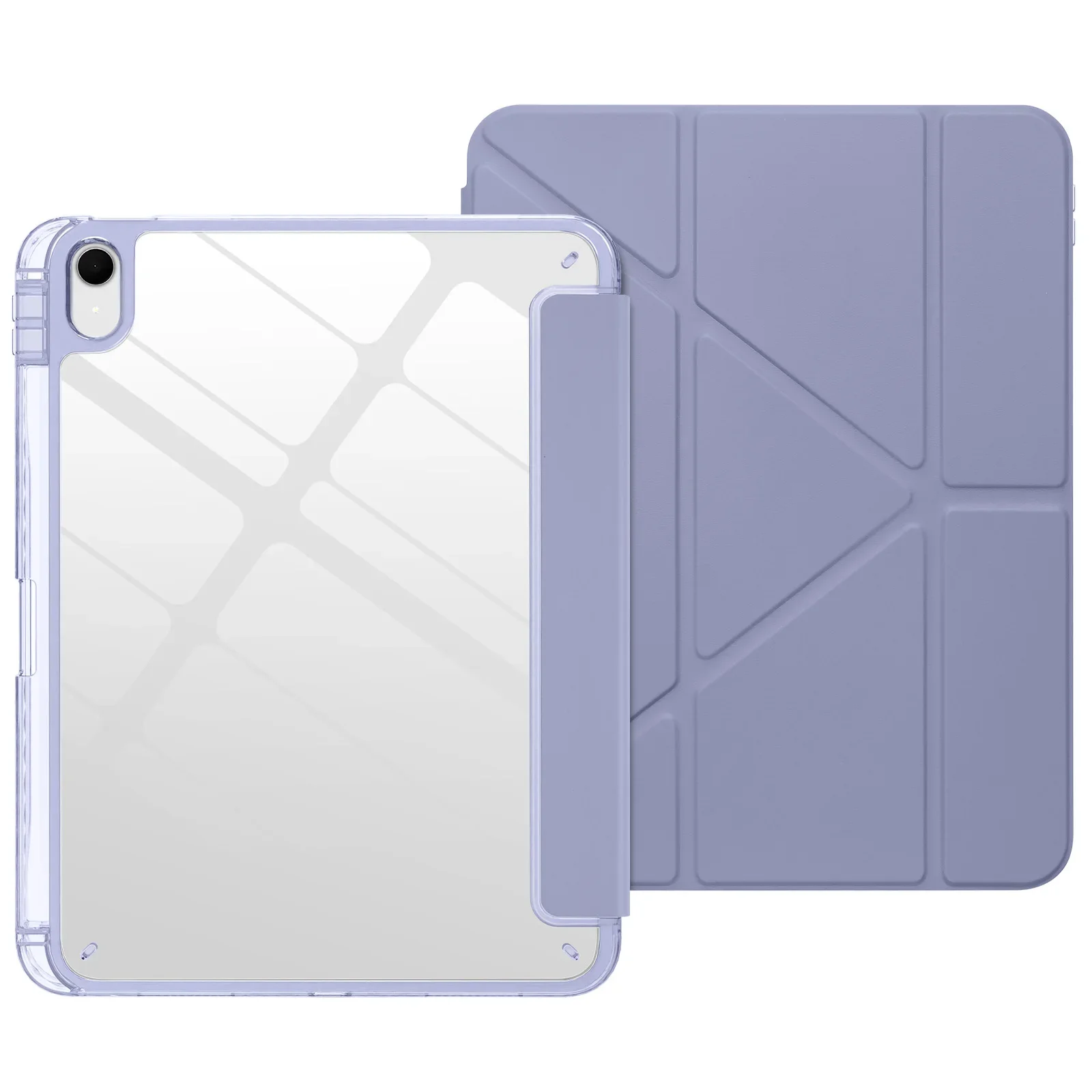 Premium Trifold Acrylic Tablet Case with Pencil Holder